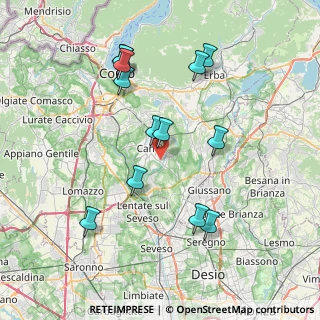 Mappa Via Lario, 22063 Cantù CO, Italia (7.72692)