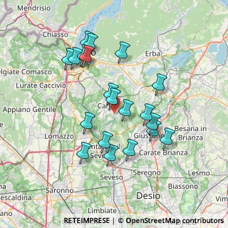 Mappa Via Lario, 22063 Cantù CO, Italia (6.85)