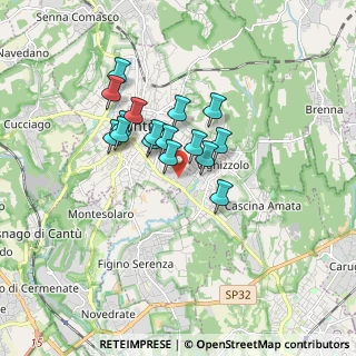 Mappa Via Lario, 22063 Cantù CO, Italia (1.24188)