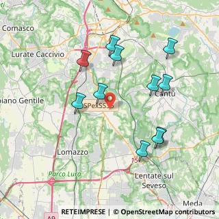Mappa Via Monsignor Vincenzo Monti, 22070 Vertemate Con Minoprio CO, Italia (3.85636)