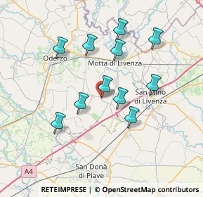 Mappa Via Don Giovanni Zanardo, 31040 Chiarano TV, Italia (6.47091)
