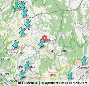 Mappa Via C. Cavour, 22063 Cantù CO, Italia (2.91727)