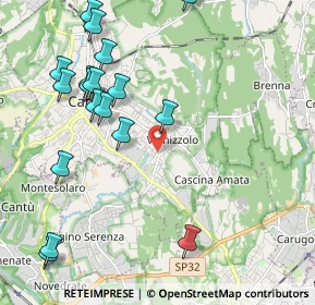 Mappa Via C. Cavour, 22063 Cantù CO, Italia (2.445)