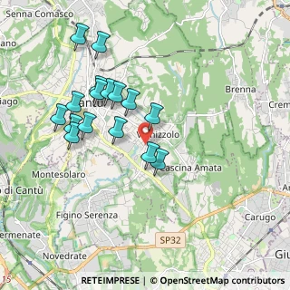 Mappa Via C. Cavour, 22063 Cantù CO, Italia (1.785)