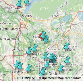 Mappa Via C. Cavour, 22063 Cantù CO, Italia (10.296)