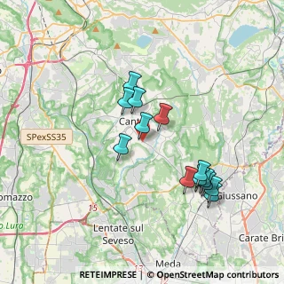Mappa Via Milano, 22063 Cantù CO, Italia (3.32769)