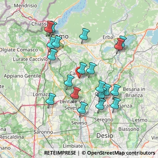 Mappa Via Milano, 22063 Cantù CO, Italia (7.468)
