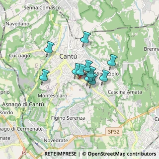 Mappa Via Milano, 22063 Cantù CO, Italia (1.02909)
