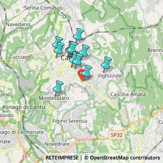 Mappa Via Milano, 22063 Cantù CO, Italia (1.3075)