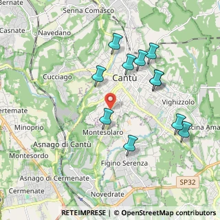 Mappa Via Montesolaro, 22063 Cantù CO, Italia (1.89273)