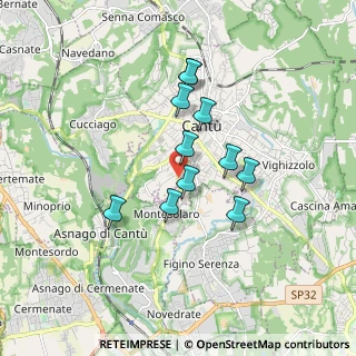 Mappa Via Montesolaro, 22063 Cantù CO, Italia (1.38364)
