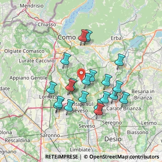 Mappa Via Montesolaro, 22063 Cantù CO, Italia (6.6325)
