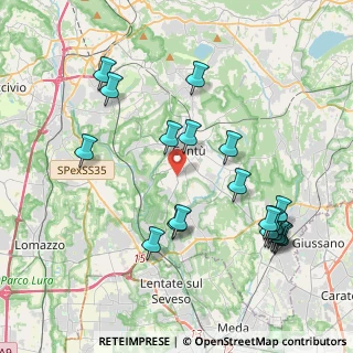 Mappa Via Montesolaro, 22063 Cantù CO, Italia (4.397)