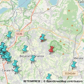 Mappa Via I Maggio, 23891 Barzanò LC, Italia (7.3275)
