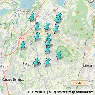 Mappa Via I Maggio, 23891 Barzanò LC, Italia (3.15)