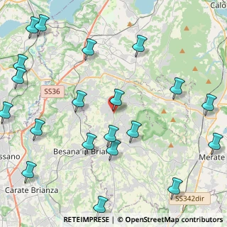 Mappa Via I Maggio, 23891 Barzanò LC, Italia (5.7525)