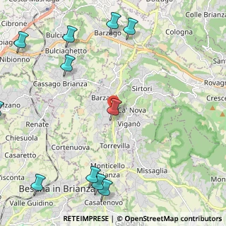 Mappa Via I Maggio, 23891 Barzanò LC, Italia (3.09455)