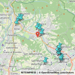 Mappa Strada al Mulino, 24129 Bergamo BG, Italia (2.53077)