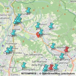 Mappa Strada al Mulino, 24129 Bergamo BG, Italia (3.0655)