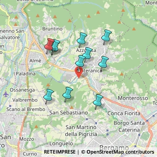 Mappa Strada al Mulino, 24129 Bergamo BG, Italia (1.65636)