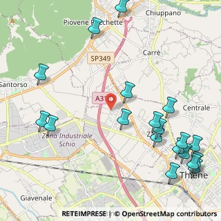 Mappa Via Cà Zanina, 36010 Zanè VI, Italia (2.82211)