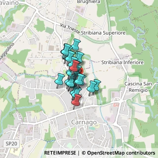 Mappa Via Monte Grappa, 21040 Carnago VA, Italia (0.21667)