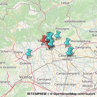 Mappa Via dei Fanti, 36027 Rosà VI, Italia (7.61)