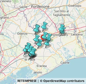 Mappa Via Fratelli Kennedy, 30029 San Stino di Livenza VE, Italia (10.9075)