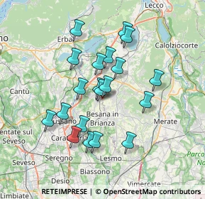 Mappa Via Nilde Iotti, 23893 Cassago Brianza LC, Italia (6.182)