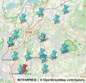 Mappa Via Nilde Iotti, 23893 Cassago Brianza LC, Italia (4.85056)