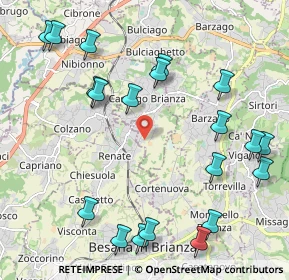 Mappa Via Nilde Iotti, 23893 Cassago Brianza LC, Italia (2.5325)