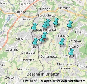 Mappa Via Nilde Iotti, 23893 Cassago Brianza LC, Italia (1.35273)