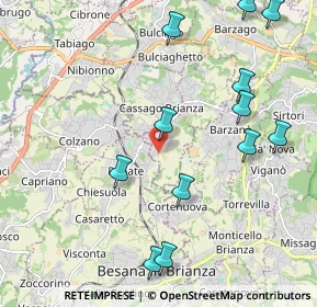 Mappa Via Nilde Iotti, 23893 Cassago Brianza LC, Italia (2.4)