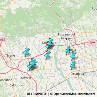 Mappa Via Fosse, 36063 Marostica VI, Italia (6.73417)