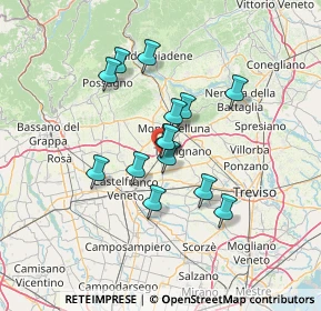 Mappa Strada Provinciale, 31050 Montebelluna TV, Italia (10.51357)