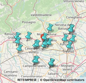 Mappa Strada Provinciale, 31050 Montebelluna TV, Italia (14.0235)