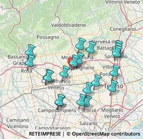 Mappa Strada Provinciale, 31050 Montebelluna TV, Italia (14.3145)