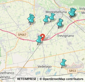 Mappa Strada Provinciale, 31050 Vedelago TV, Italia (4.44909)