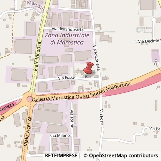 Mappa Via fosse 9, 36063 Marostica, Vicenza (Veneto)