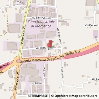 Mappa Via Fosse, 26, 36063 Marostica, Vicenza (Veneto)
