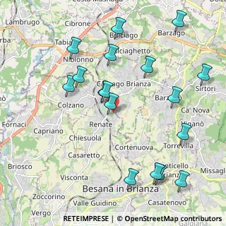Mappa Via Alessandro Manzoni, 20838 Renate MB, Italia (2.30882)