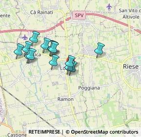 Mappa Via Pinarello Fratelli, 31037 Loria TV, Italia (1.56071)