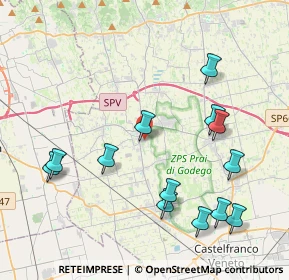 Mappa Via Pinarello Fratelli, 31037 Loria TV, Italia (4.46615)