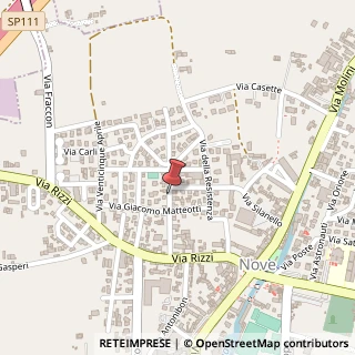 Mappa Via Primo Maggio,  28, 36055 Nove, Vicenza (Veneto)