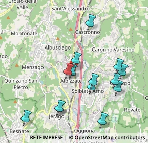 Mappa Via Ruzzella, 21041 Albizzate VA, Italia (1.98571)