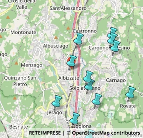 Mappa Via Ruzzella, 21041 Albizzate VA, Italia (2.2575)