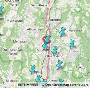 Mappa Via Ruzzella, 21041 Albizzate VA, Italia (2.64167)