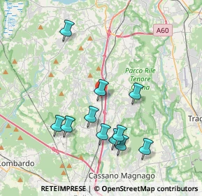 Mappa Via Ruzzella, 21041 Albizzate VA, Italia (3.75818)