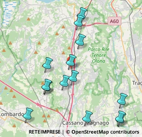 Mappa Via Ruzzella, 21041 Albizzate VA, Italia (4.62)