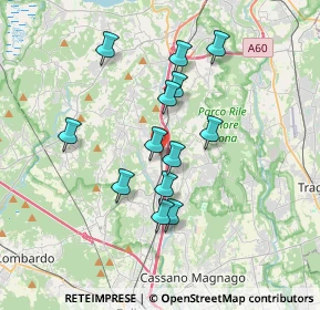 Mappa Via Ruzzella, 21041 Albizzate VA, Italia (3.08)